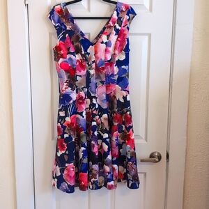 Donna Karan fit and flare dress